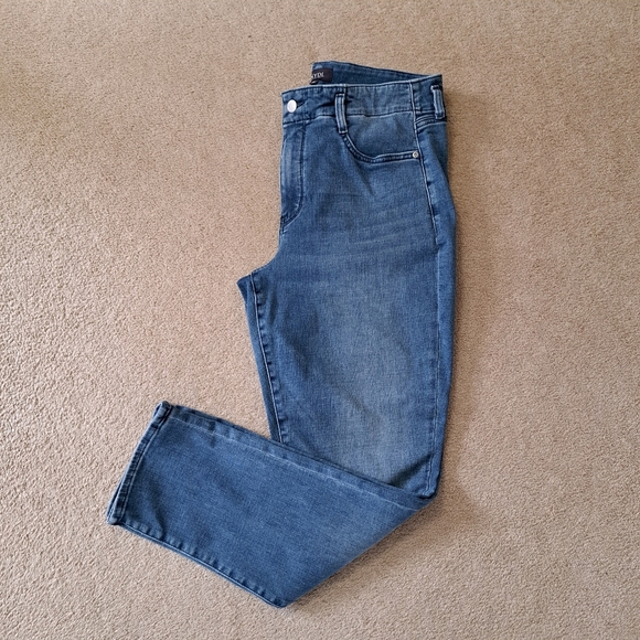 NYDJ Girlfriend Jeans Womens 10 Blue Denim Stretch Lift Tuck Technology - Picture 11 of 11